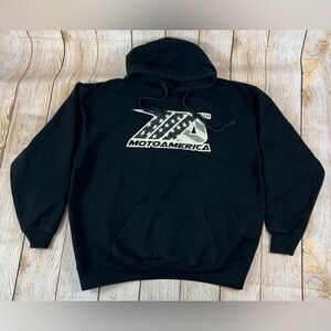 Motoamerica AMA Superbikes Hoodie Sweatshirt Size Large